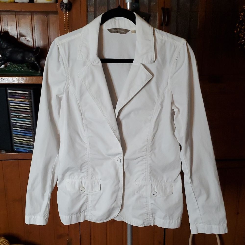 Tommy Bahama Women's White Blazer Jacket Size S